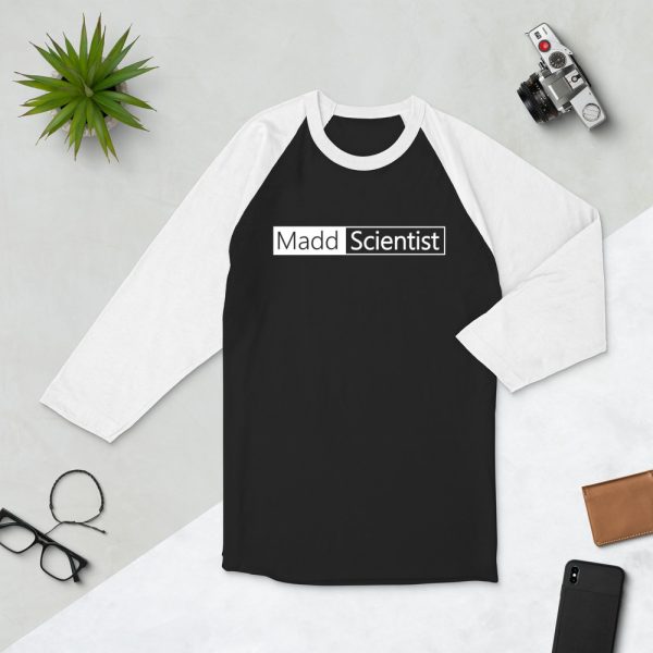 Madd Scientist Female DJ Chill Shirt - Black and White