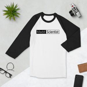 Madd Scientist Female DJ Chill Shirt - White